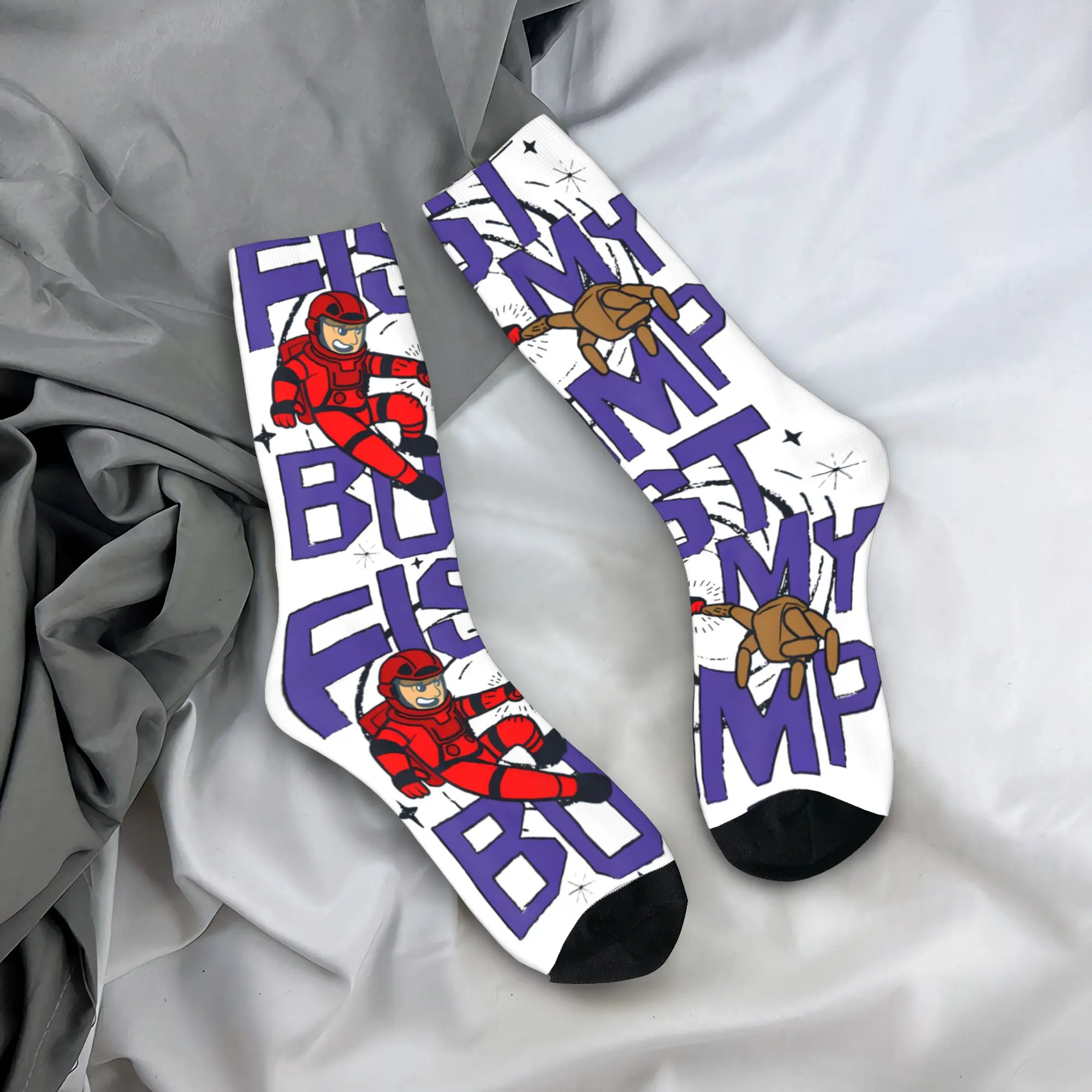 

Project Hail Mary Fist My Bump Socks Men's Women's Polyester Socks Harajuku Spring Summer Autumn Winter Middle Tube Socks Gift