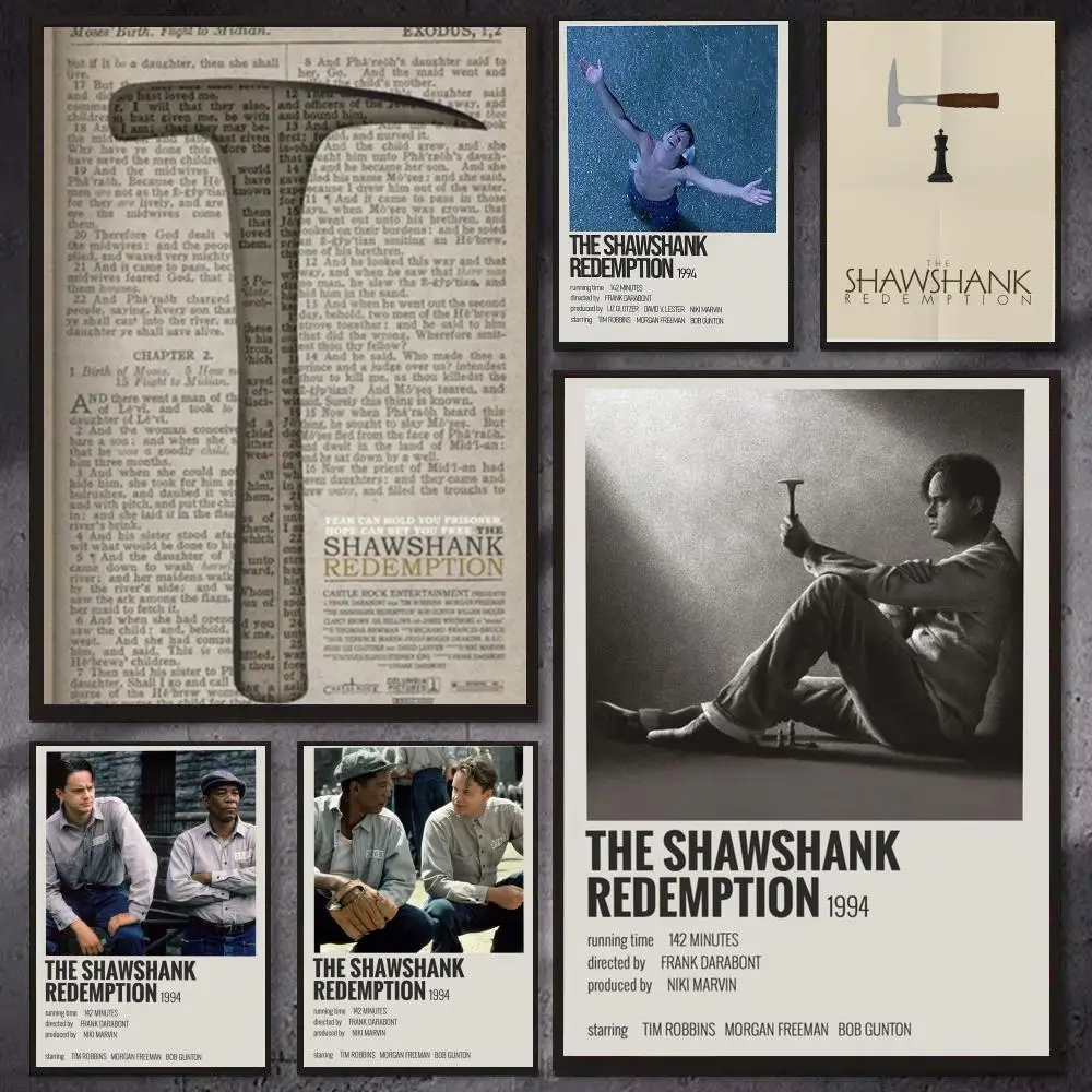 Affiche de la série The Shawshank Redemption, impression d'art mural en PP, pour dortoir, appartement, maison, bureau, décoration de chambre, cadeau, imperméable