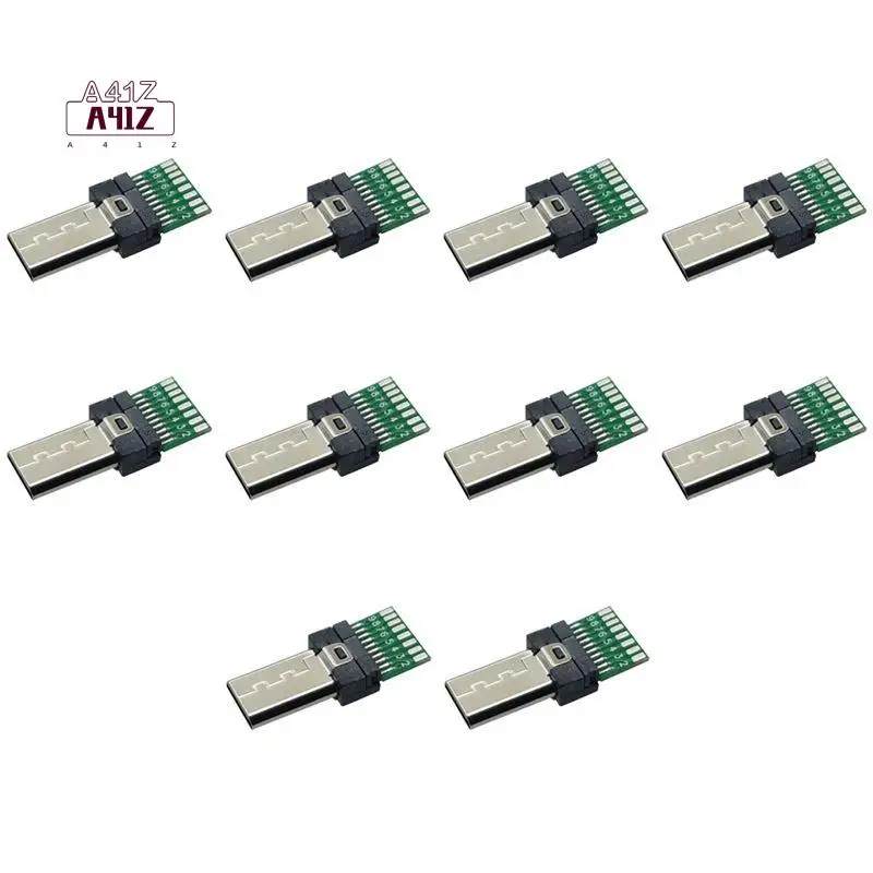 

A41Z-10Pcs Micro-USB Terminal Plug Jack Connector 10Pin 15Pin Shutter Release Cable Adapter For Son Y X Peria Digital Cameras