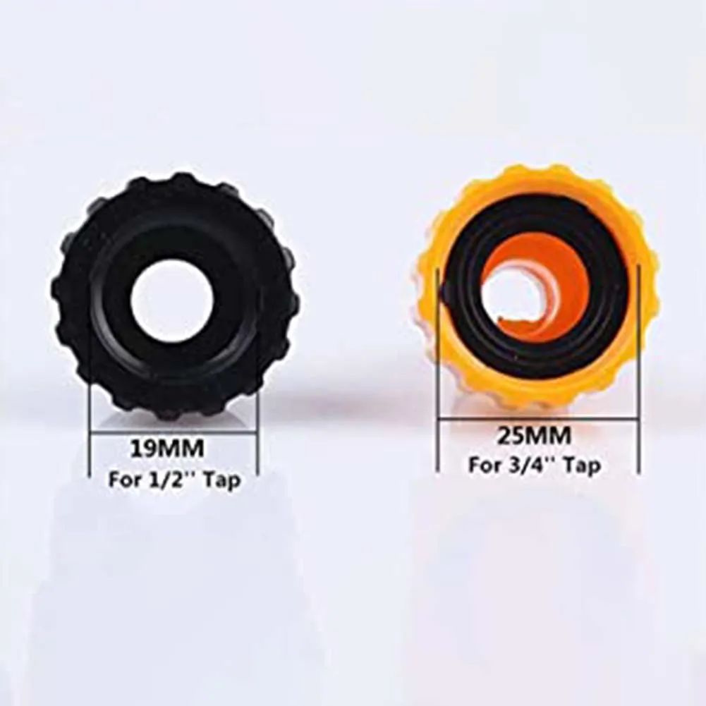 1.5M Flexible Garden Hose Connection Set with 2 in 1 Tap Connector 3/4 inch Male Adapter and Quick Disconnects