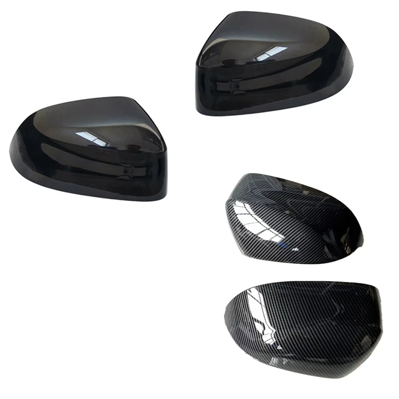 

2X Car Black Rear View Mirror Cover 14-18 For BMW F15 X5 F16 X6 F25 Rear View Mirror Modification Replacement Accessories