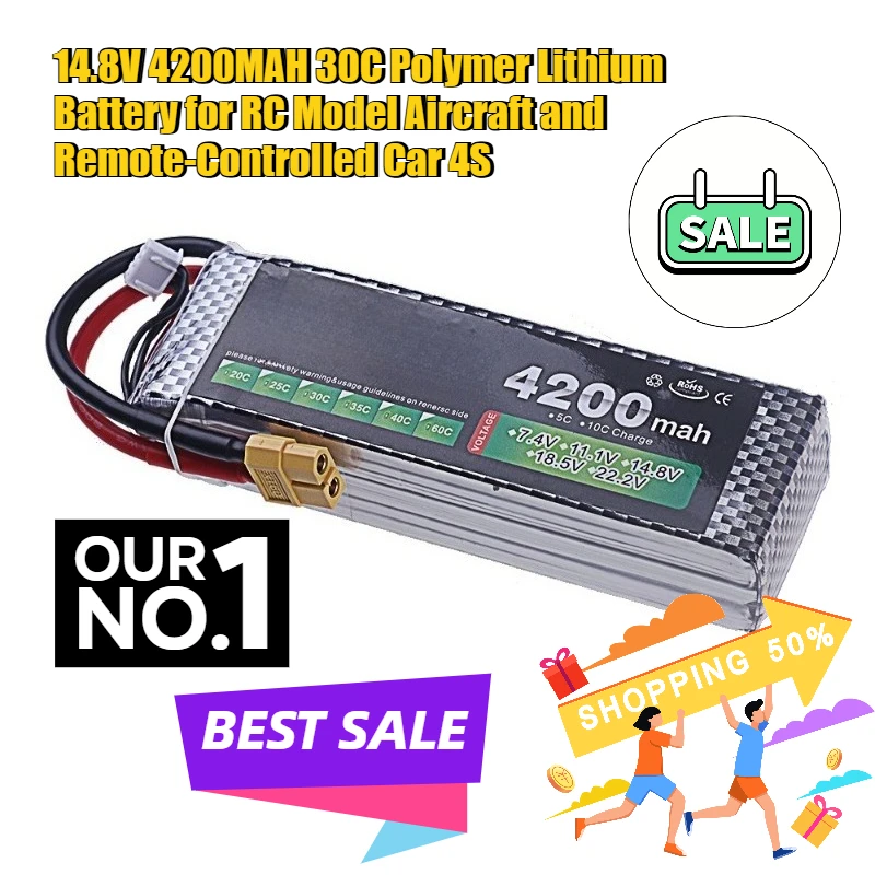 

11.1V 5200MAH 30C Polymer Lithium Battery for RC Model and Remote - Controlled Car