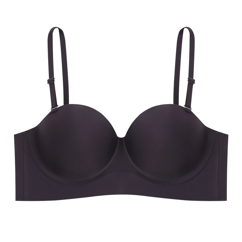 PAERLAN Expanded Round Breasts, Underwear, Small Breasts, Gathered Chests, Large Unwired, Glossy Seamless Bras