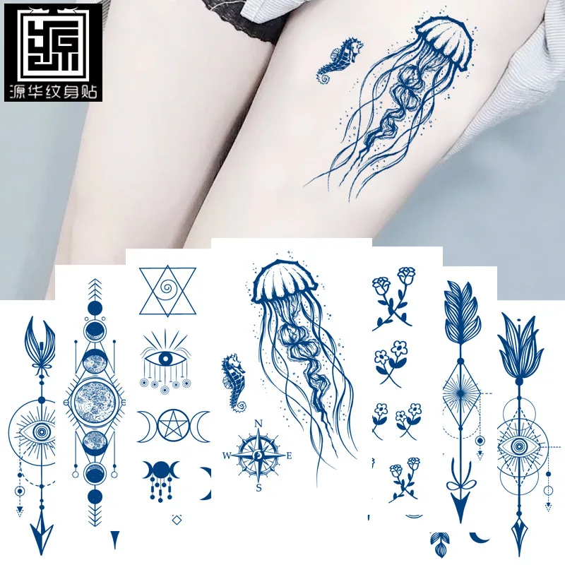 Juice Tattoo Stickers Tattoo Stickers Lasting For 15 Days Herbal Semi-permanent Tattoo Stickers