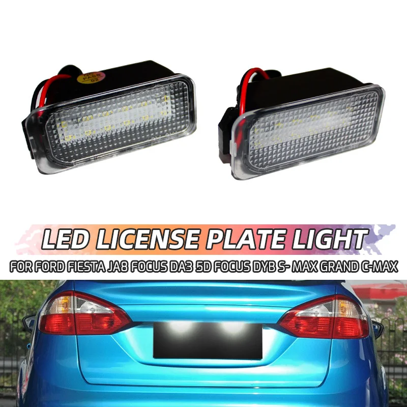 2Pcs Car Led Licens…