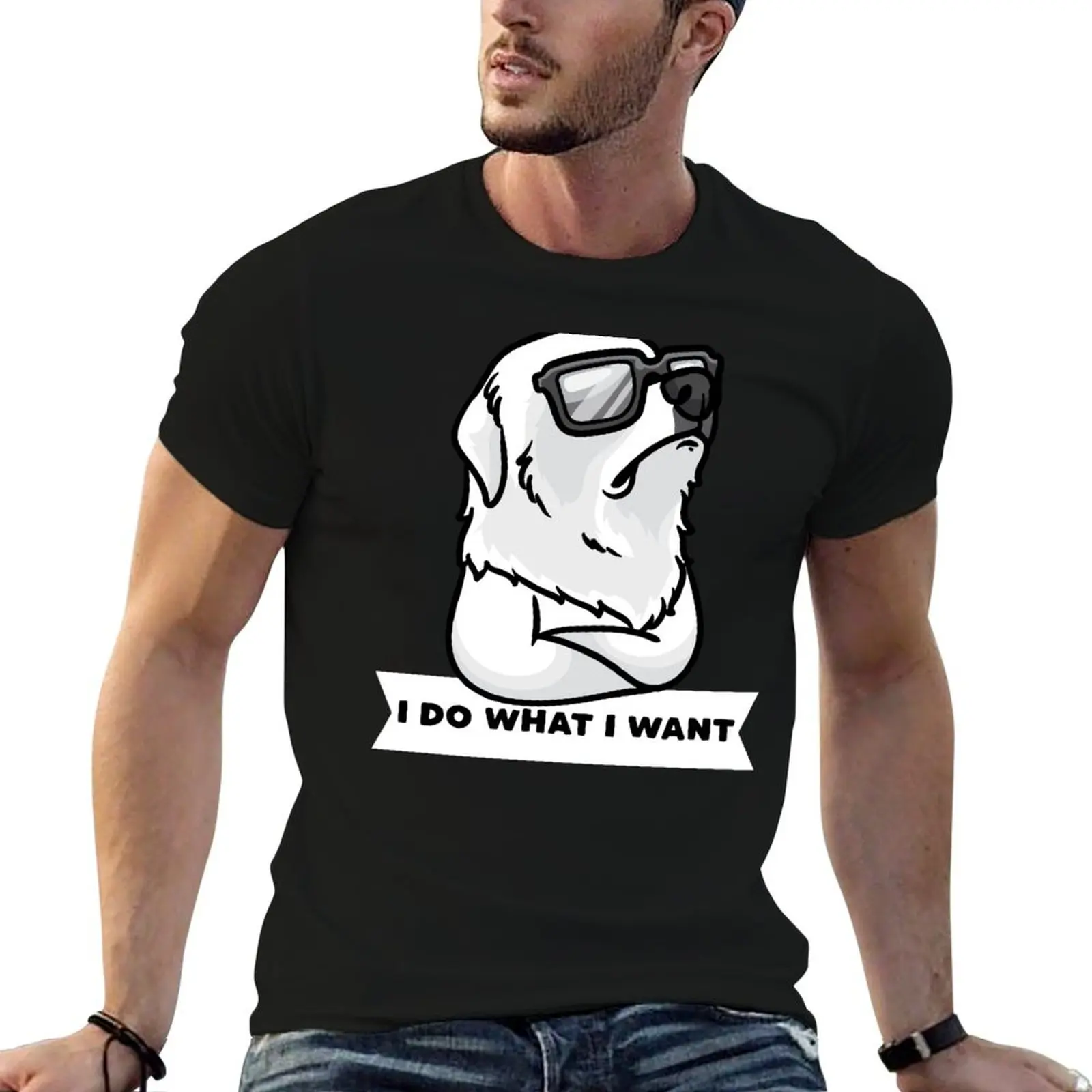 T-shirt Pyrenean Mountain Dog Stubborn Dog Great Pyrenees, t-shirt à séchage rapide et anti-humidité