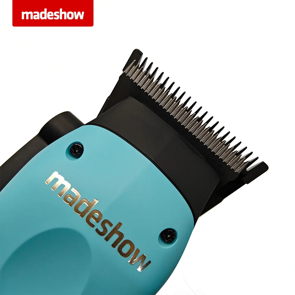 2025 Madeshow M15 Professional Men's Hair Clipper Upgraded Washable Titanium Coated Moving Blade Salon Hair Styling Scissors