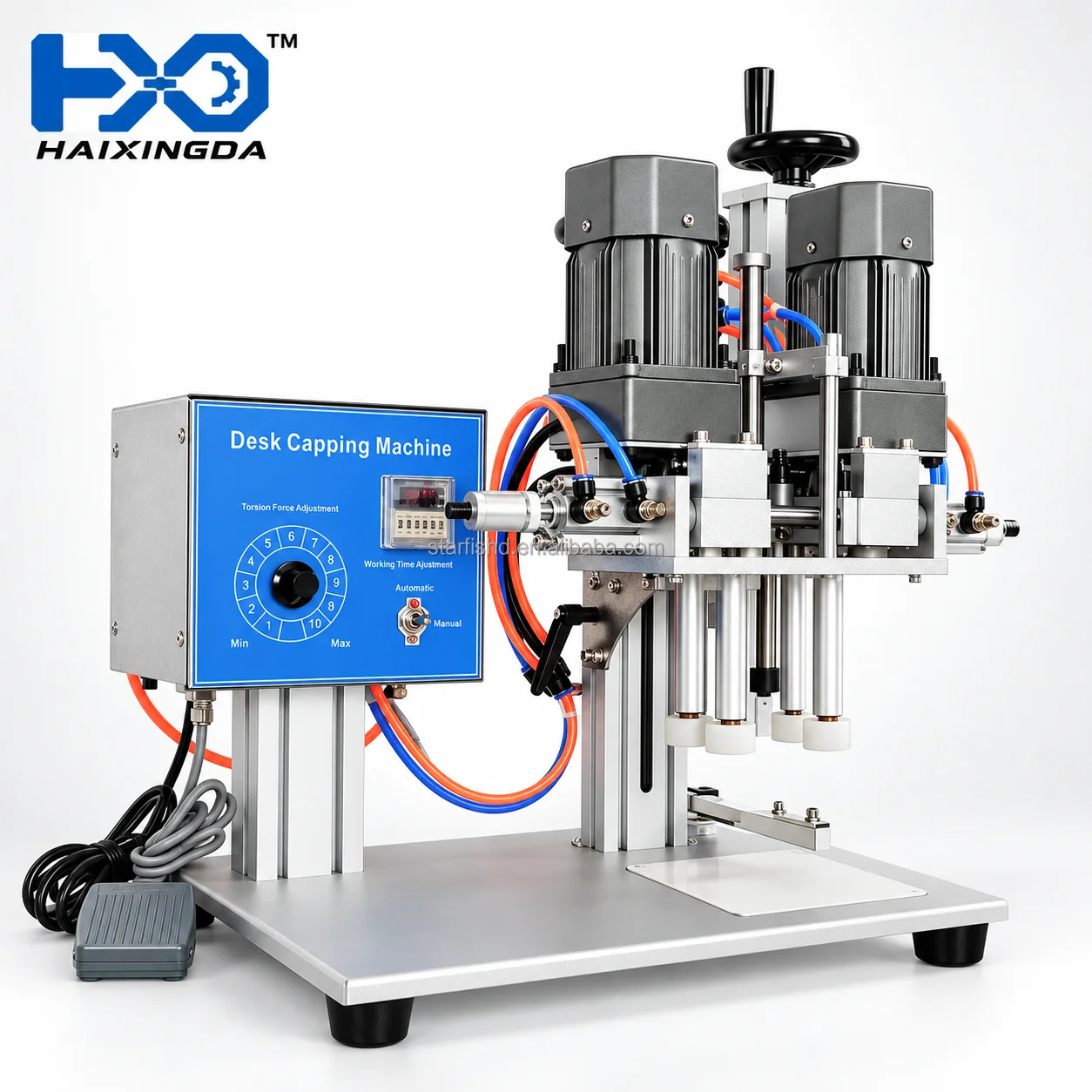Semi Automatic Desktop Bottle Capper Machine Industrial Jar Lid Screw Capping Machine For Cosmetic Food Containers Bottle