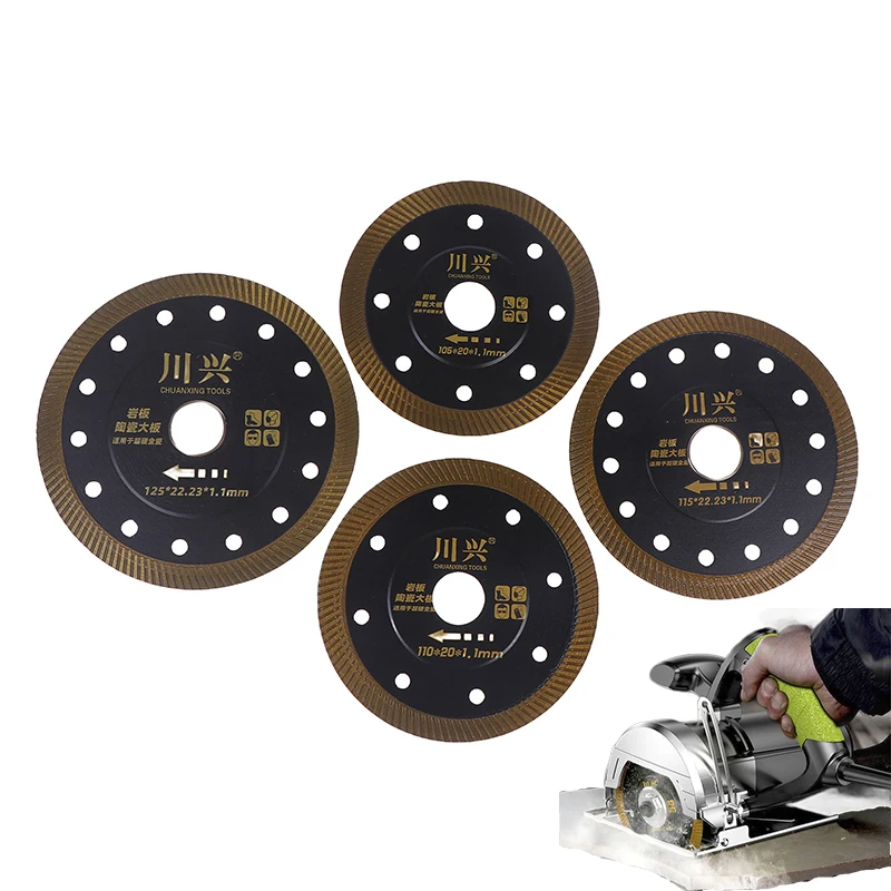 

1PCS 105/110/115/125mm Ultra-Thin Diamond Cutting Disc, Tile & Stone Saw Blade for Angle Grinder, Circular Saw Tile Cutter