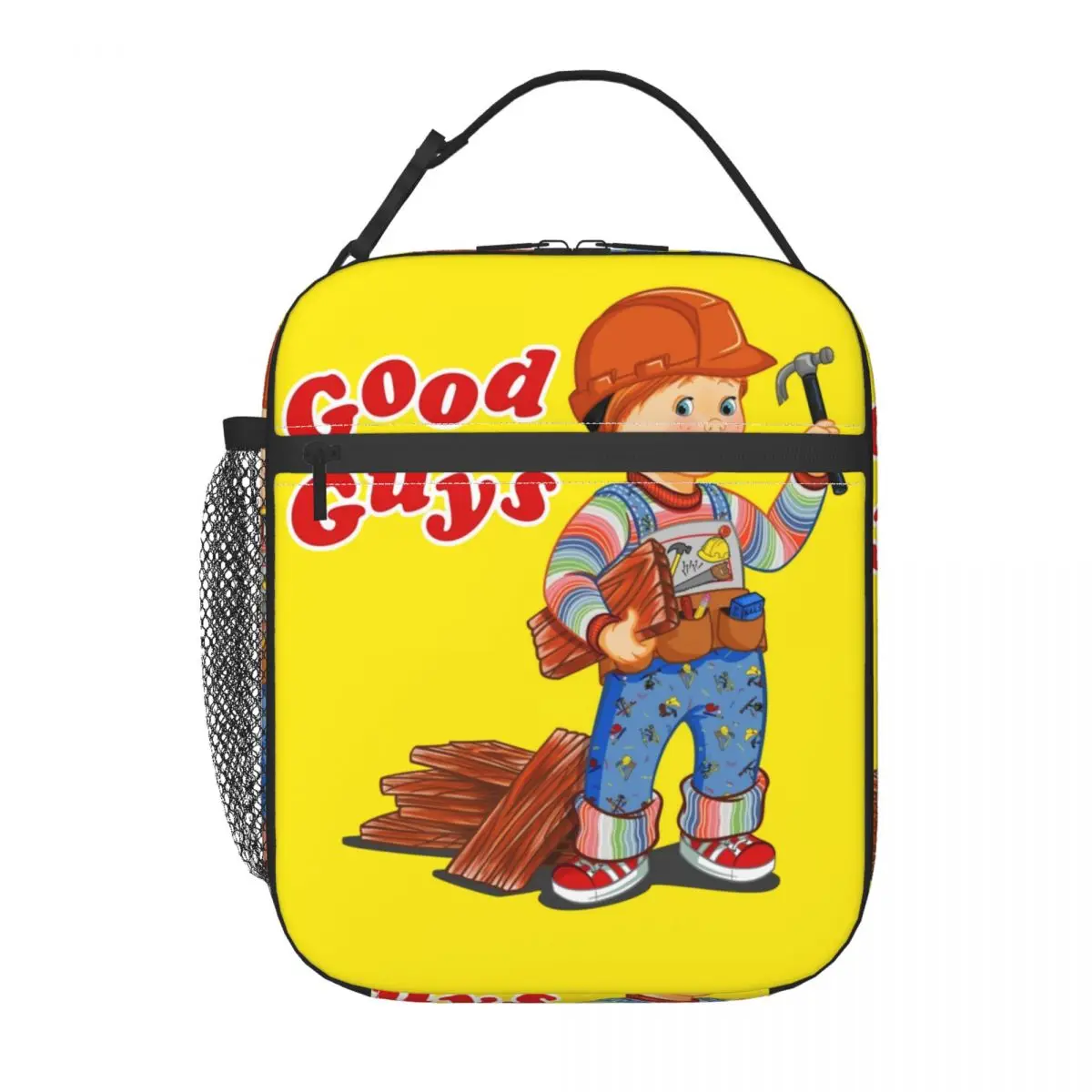 Good Guys Construction Worker Lunch Bag Thermal Cooler Child's Play Chucky Cartoon Insulated Lunch Boxes for Children School