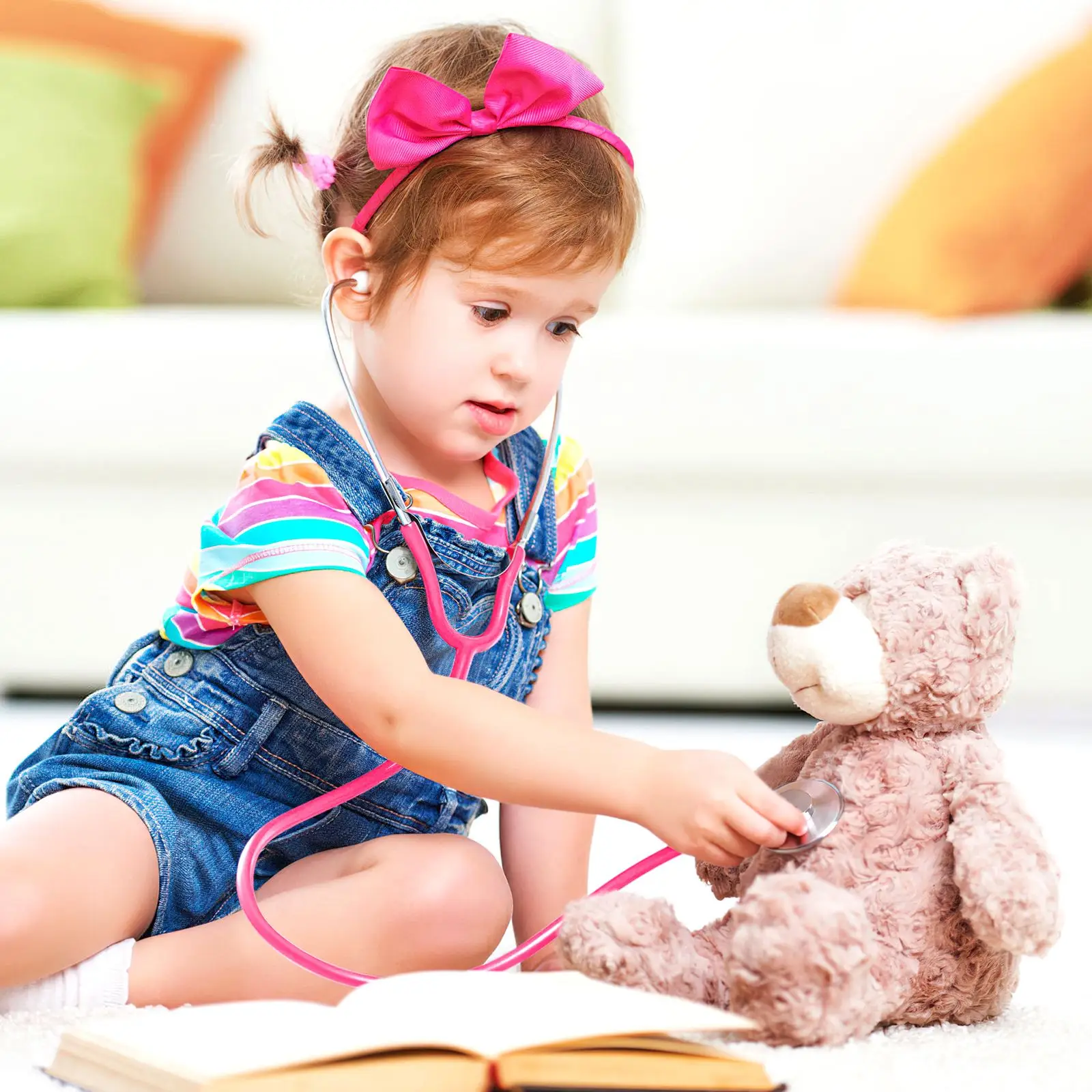 Jouet stéthoscope pour enfants, stéthoscope de soins infirmiers pour enfants, jeu de simulation de médecin