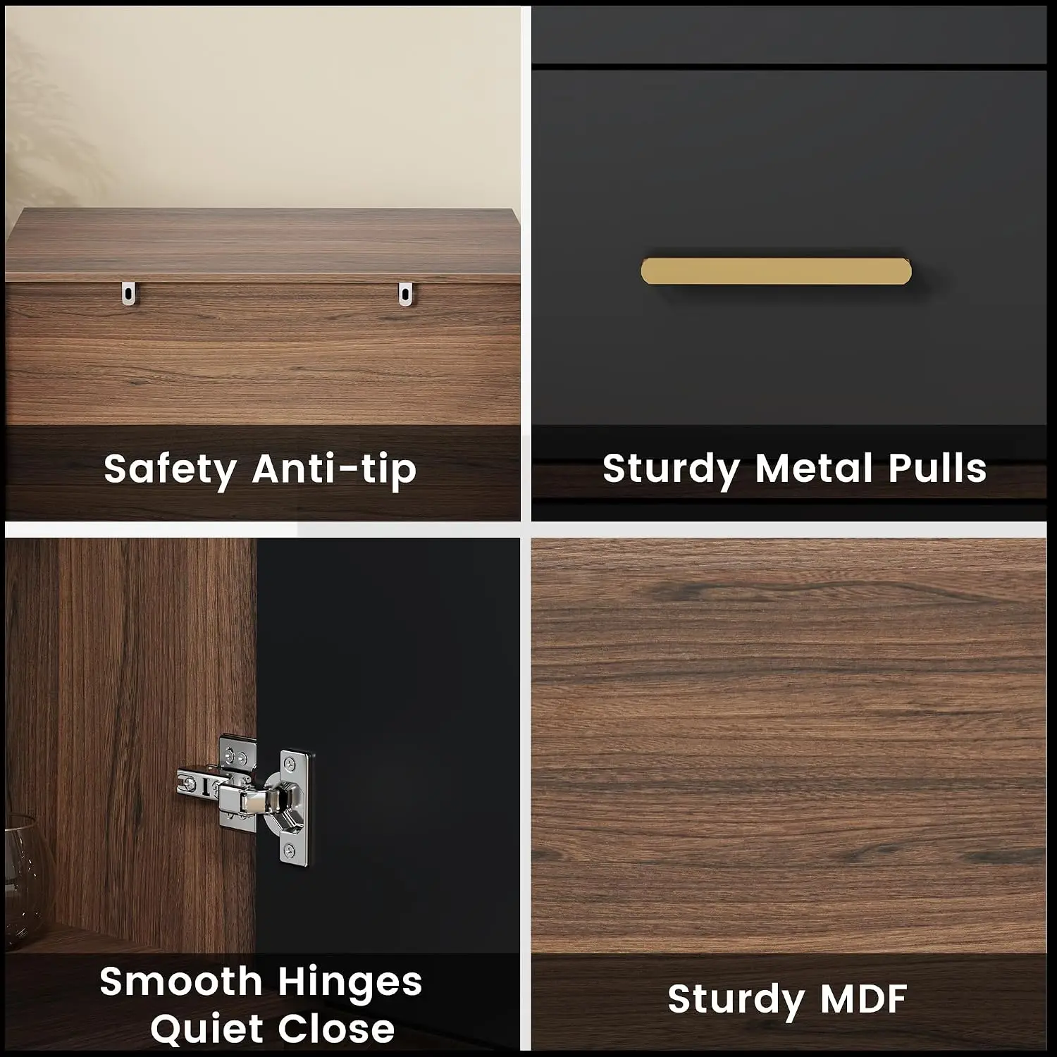 3-Drawer Office Storage Cabinet Vertical Filing Organizer for Home & Workplace, Customized