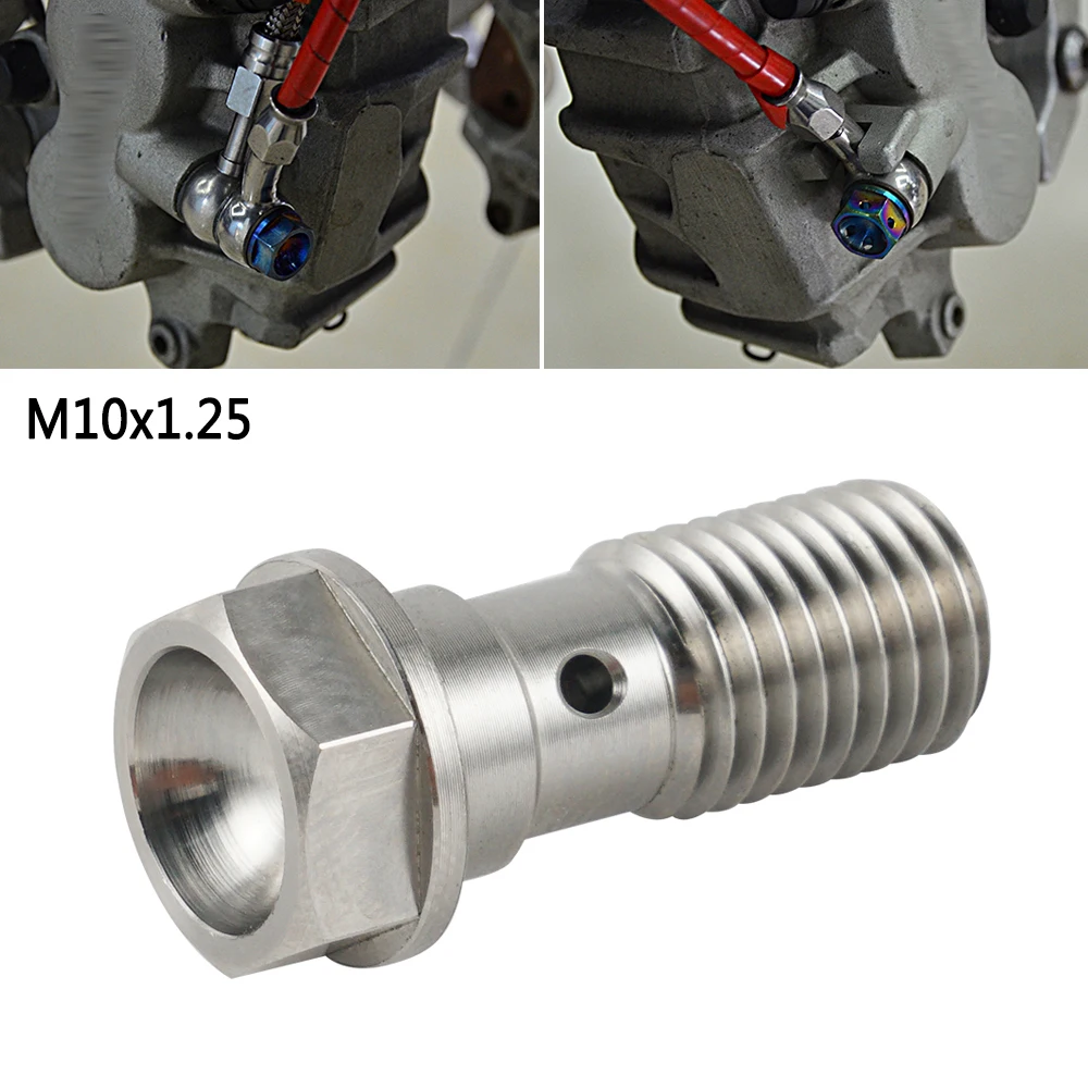 Motorcycle M10*1.25 Hydraulic Brake Hose Banjo Bolt for Yamaha WR250F WR450F YZ125 YZ250 YZ250F YZ450F YZF250 YZF450 2006-2019