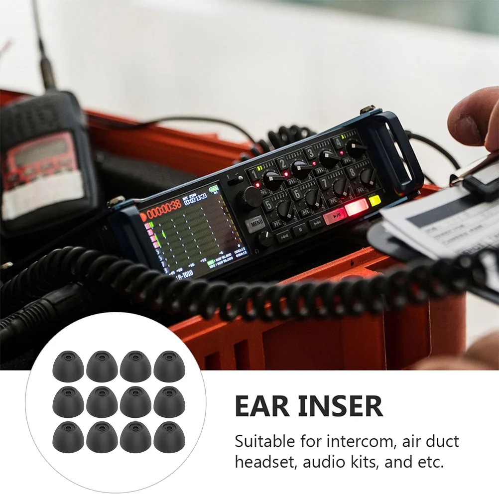 

12Pcs Soft Silicone Ear Plug Covers Designed For Earbuds And Comfortable Earphone Replacement