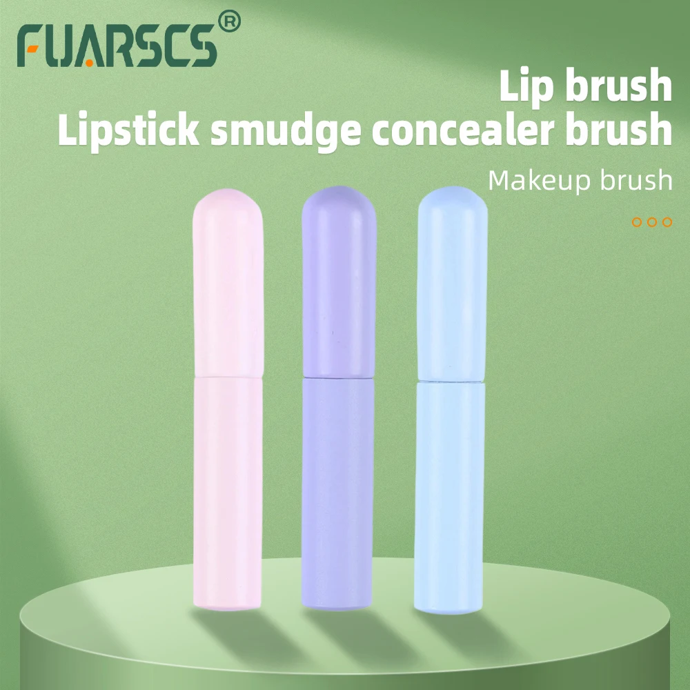 Silicone labbra e correttore trucco uniforme Halo pennello per tintura balsamo per le labbra strumento per il trucco rossetto e correttore pennello multifunzione