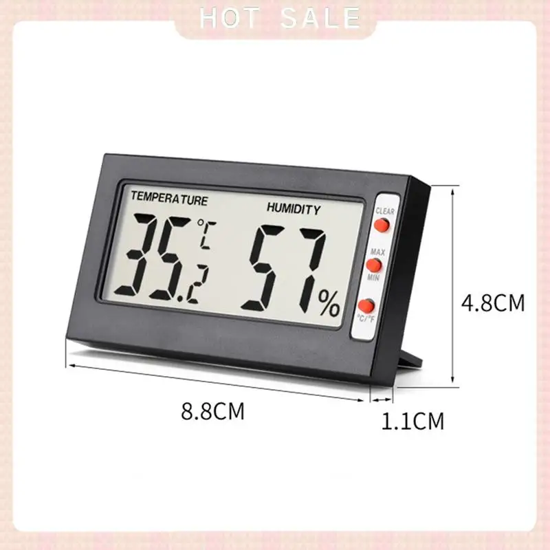 Termómetro electrónico Digital para interiores, higrómetro, medidor LCD, Sensor, Detector de temperatura y humedad, entrega en 24 horas