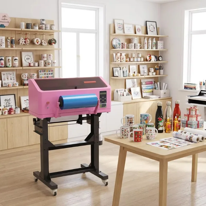 Impresora UV DTF para Envolturas de Vasos y Pegatinas, Impresión XP600 35cm A3+, Máquina Laminadora Rollo a Rollo, Impresora UV DTF