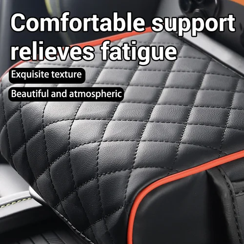 Imagen 2 del producto Accesorios interiores para coche, suministros para vehículos, reposabrazos para coche, almohadilla de altura, soporte para brazo cómodo, almacenamiento de pañuelos