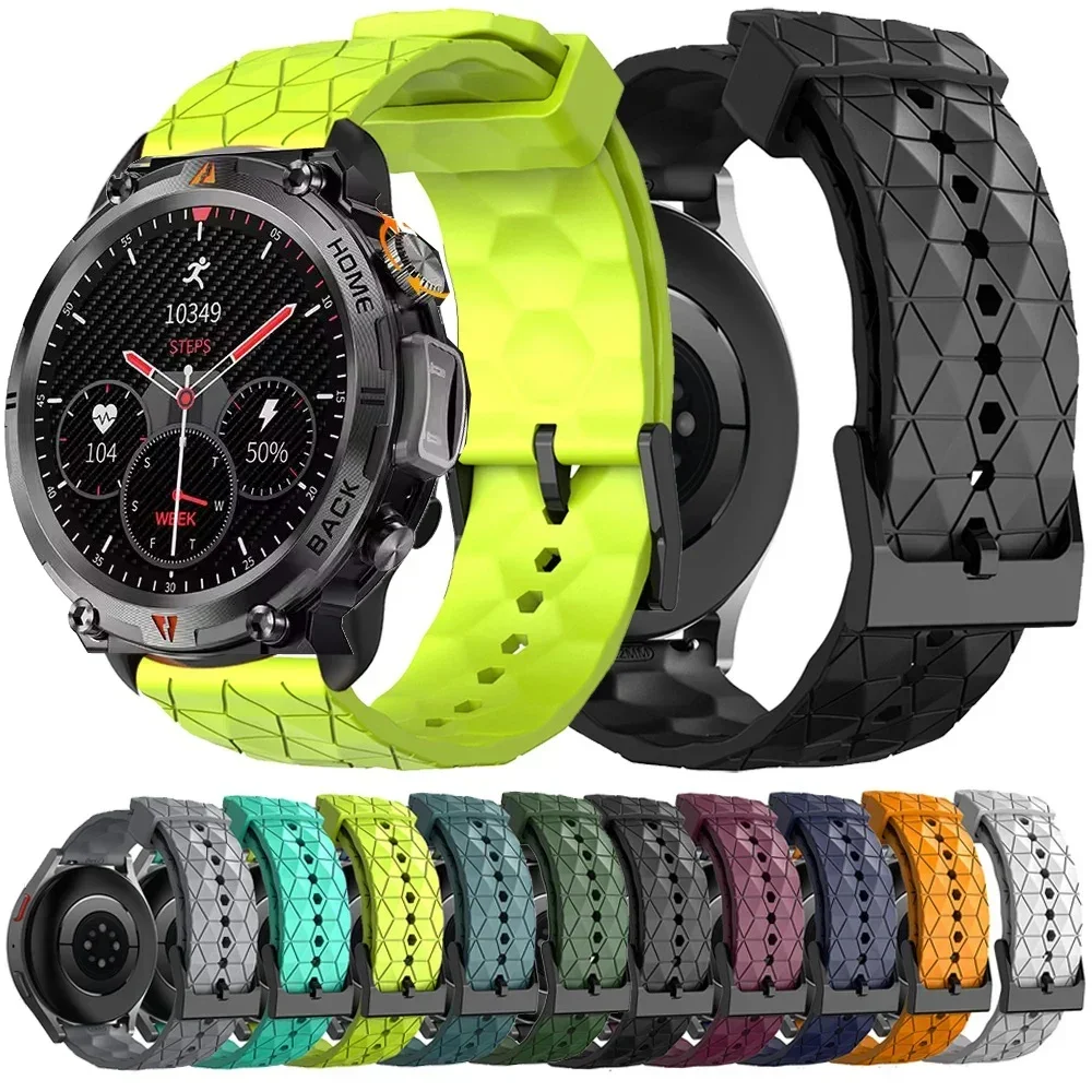 22mm Uhrenarmband für EIGIIS KE3 Armband Smartwatch für EIGIIS KE5 SmartWatch Silikon Atmungsaktives Sportarmband Correa Armband