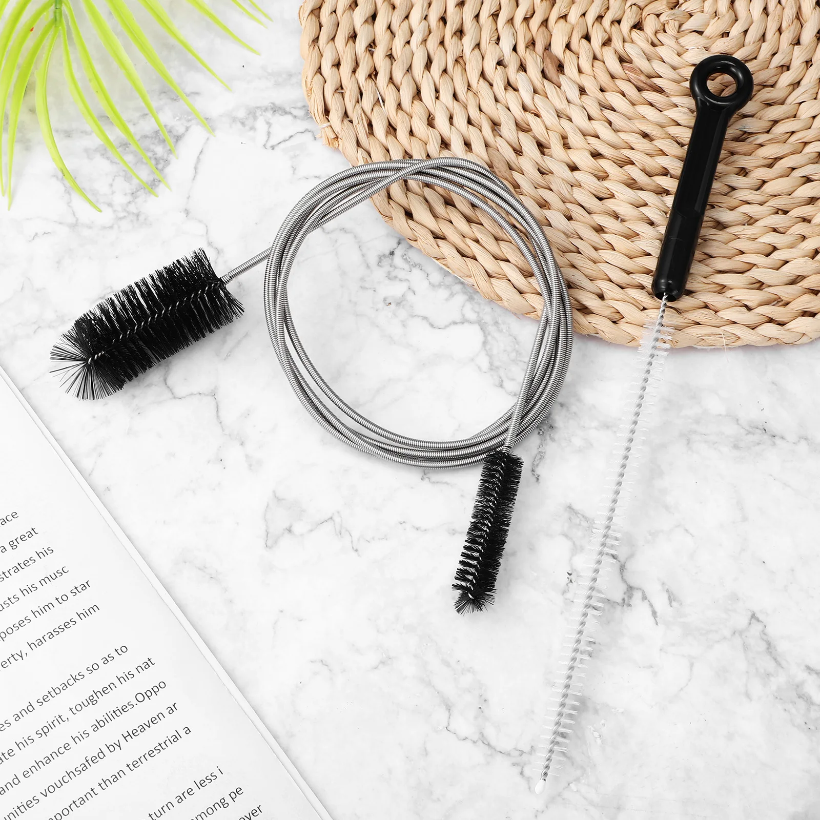 

Drain Pipe Cleaners Flexible Brush Straw Cleaner Double Ended Hose Tube Cleaning Kitchen Bathroom Tool