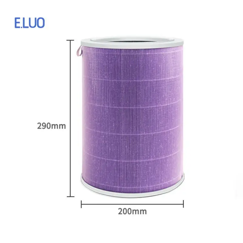 Replacement For Xiaomi Air Purifier Filter Mi 1 / 2 Generation Pro 2S Cylinder Purple Filter Remove Formaldehyde Pm2.5