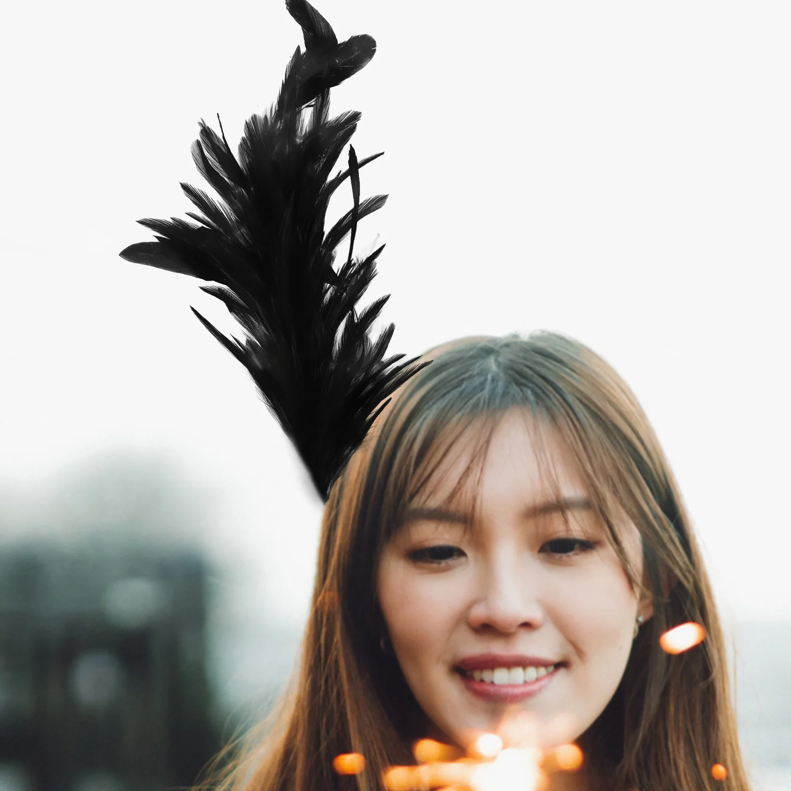 

Hair Accessories Plume Hair Clips For Women Bride Wedding Party Vintage Hairpins Lightweight Elegant Headpiece