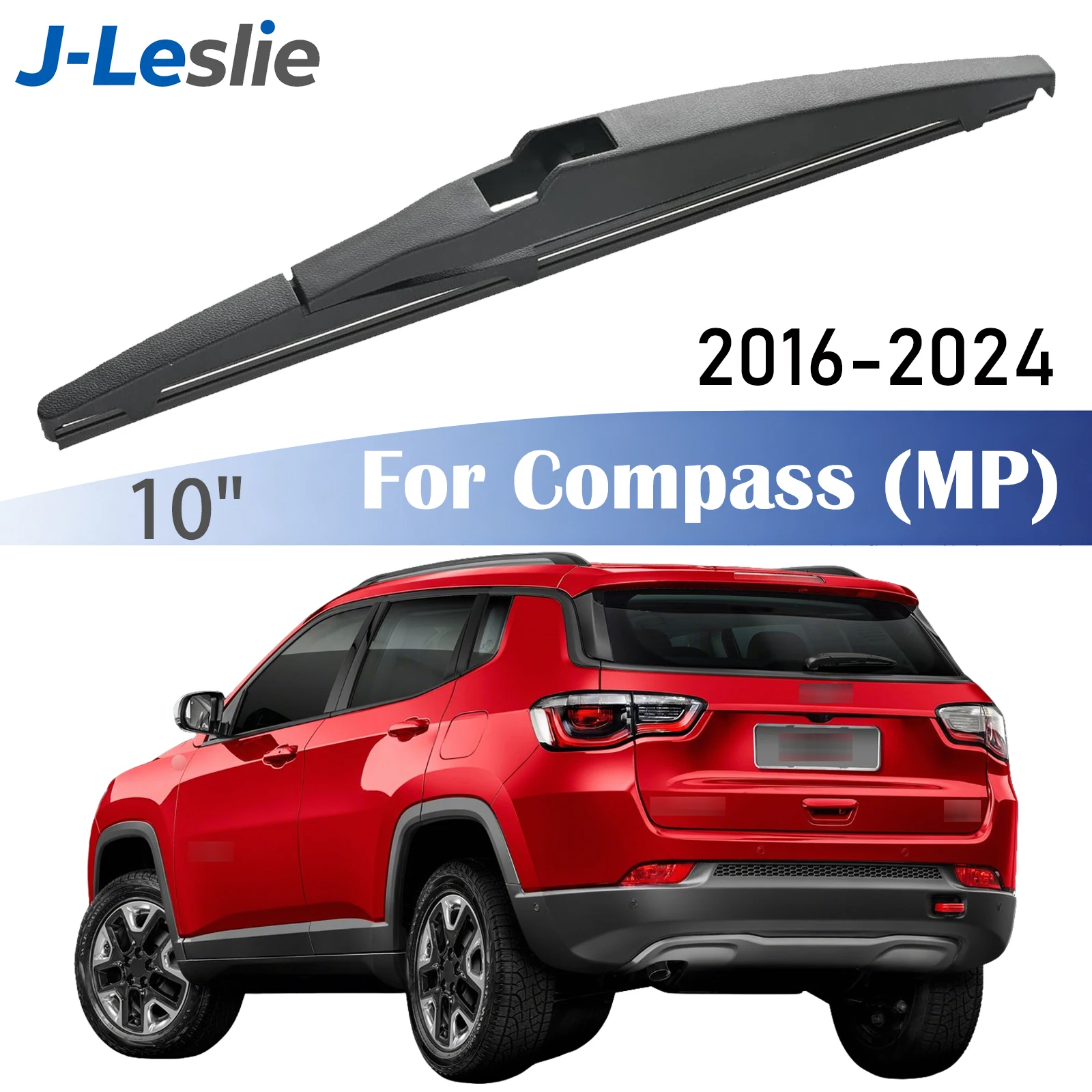 

10" Rear Wiper Blade For Jeep Compass MK2 MP 2016-2024 Windshield Windscreen Wipers Washer Window Rain Brushes Accessories