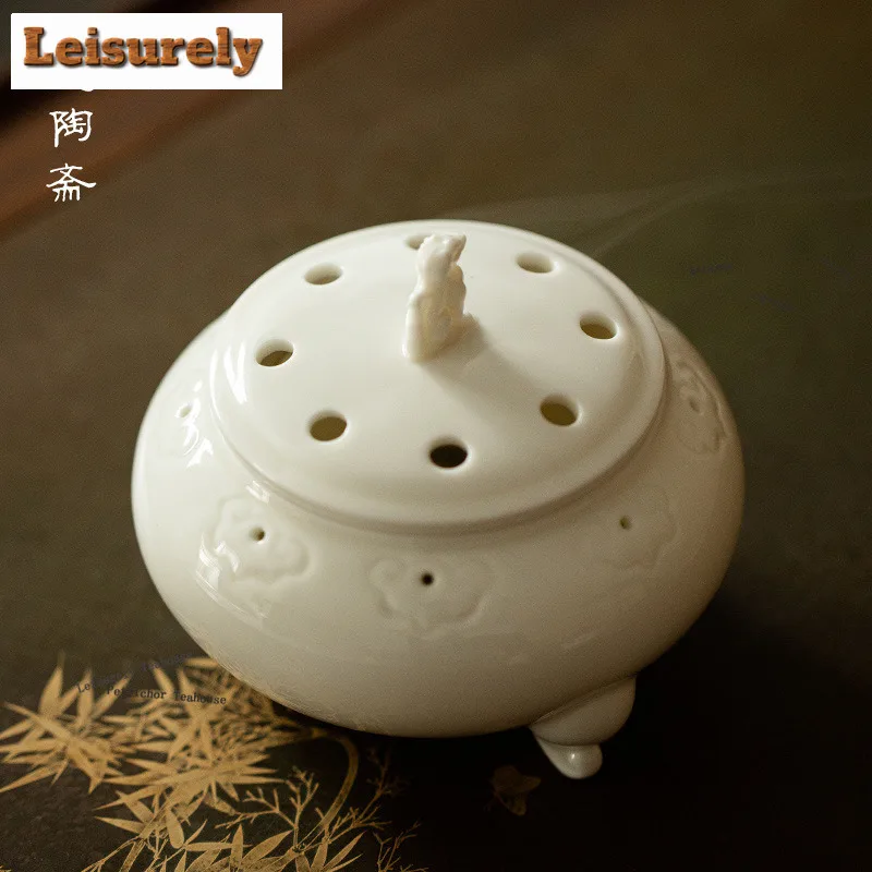 HOYIHM Antique Tripod Incense Holder Incense Waterfall Incense Burners Aromatherapy Smell Distributor Censer Teaset Accessories