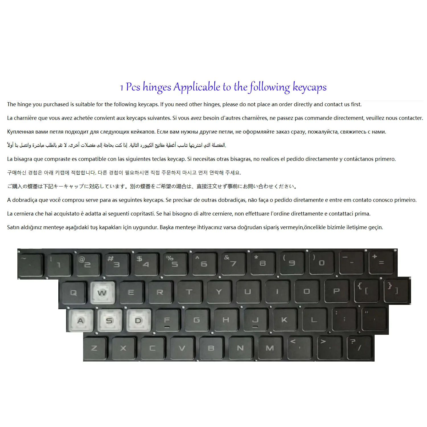 Single Keyboard Key hinge Rubber For Asus TUF Gaming A15 F15 FA507 FX517 FA507R FX507 FA607 FX607 FX617 FX707 FX507R keycap image 4