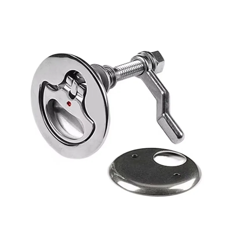 Hinge Marine Grade Stainless Steel Flush Hatch Latch Turning Lock Lift Handle,boat Accessories Marine Hardware