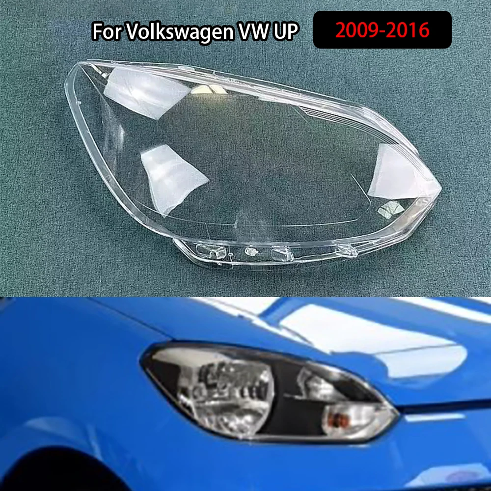 

For Volkswagen VW UP 2009-2016 Headlamp Cover Transparent Lamp Shade Shell Lens Plexiglass Replace Original Lampshade