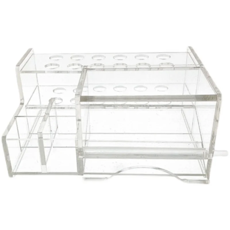 1PC Transparent Dental Adhesive Resin Syringe Acrylic Organizer Holder Case 5 Types