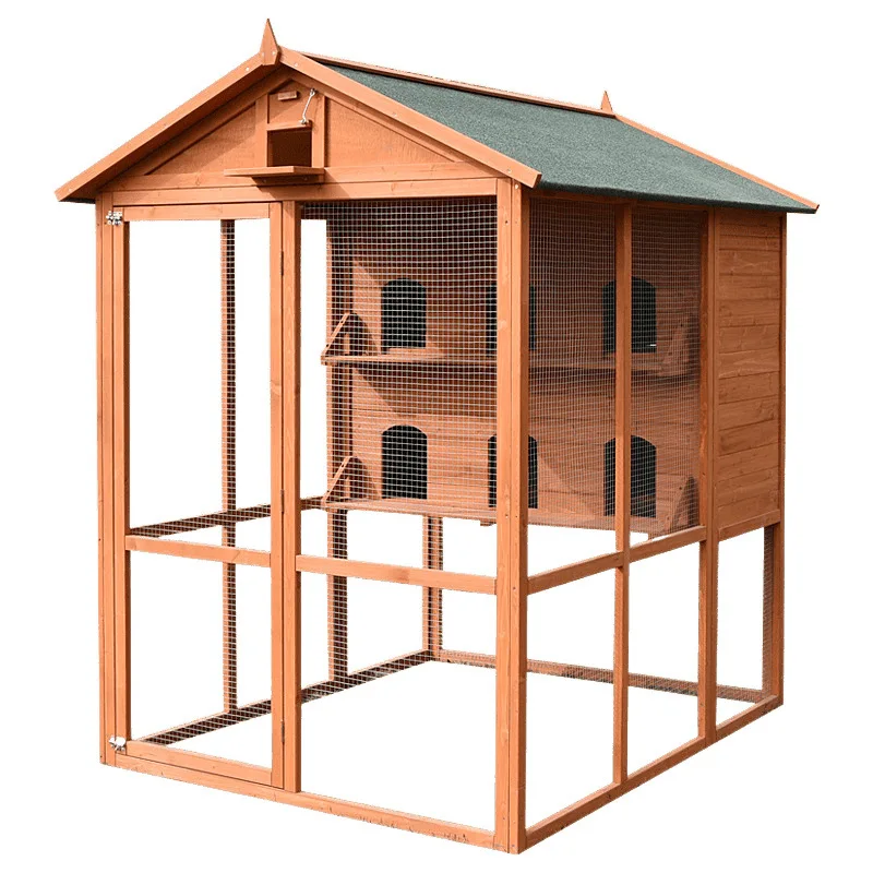 

Pigeon cage outdoor pigeon cage house shed bird meat racing solid wood rainproof corrosion sun protect