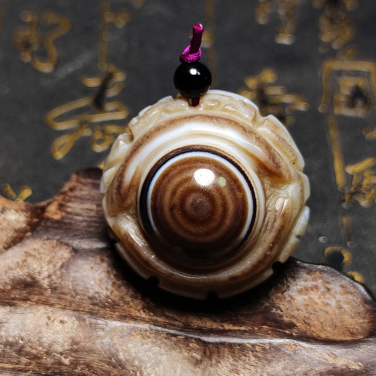 Tibetan Amulet Heavenly Eye Totem DZI Hand Carved Natural Primary Color Agate Stone Beads Men&Women Jewelry DIY