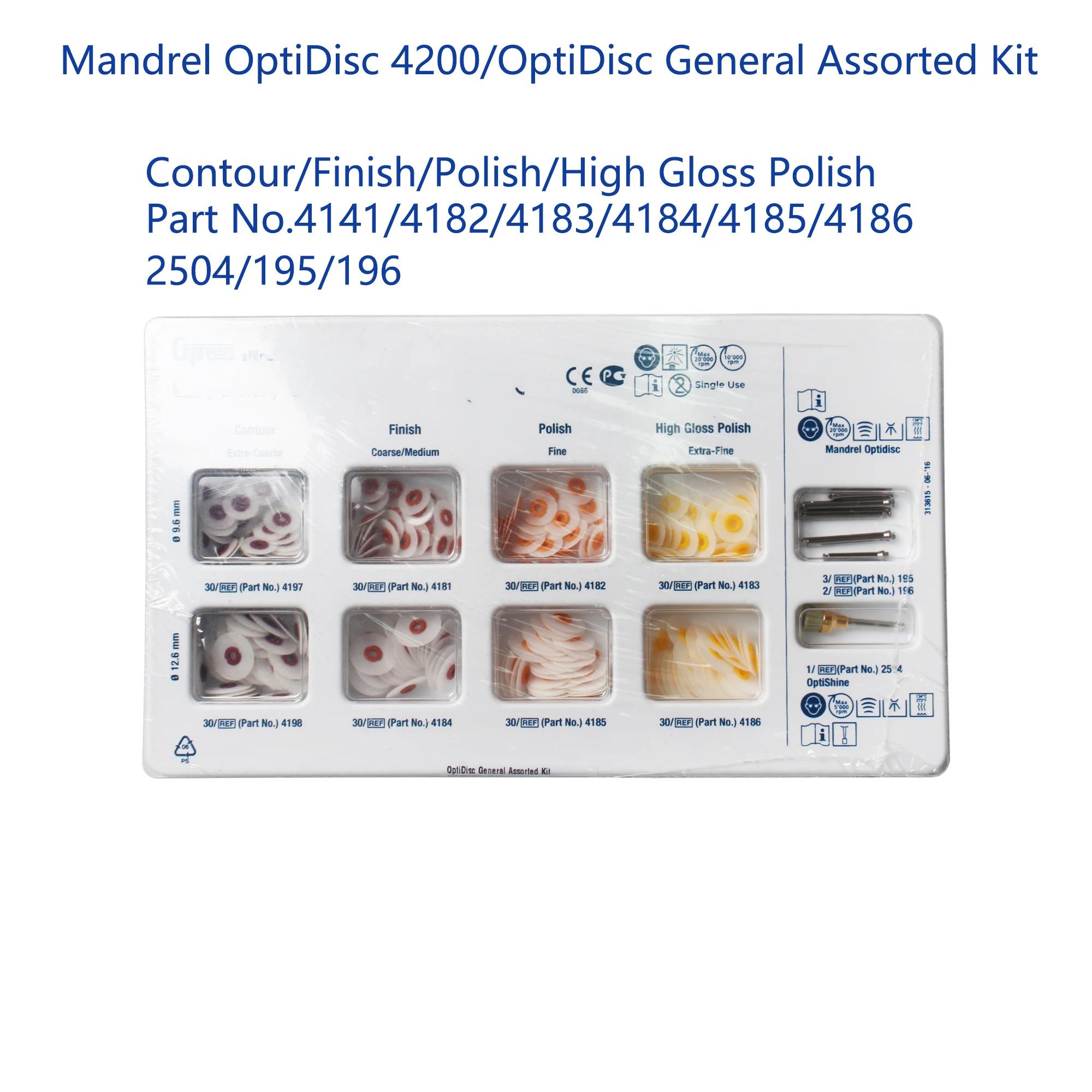 New Dental Polishing OptiDisc Assorted Kit 4200/Finishing and Polishing Complete System for Dental Polishing Treatmental