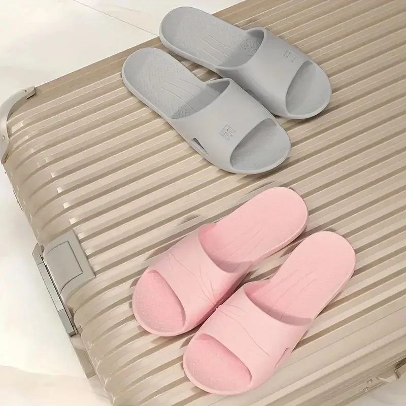 2024 New Foldable EVA House Slippers Portable Hotel Travel Slipper Bathroom Non-Slip Slides Home Indoor Flat Shoes for Men Womem