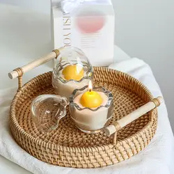 Ins Style Handmade Eggshell Candle Aromatherapy Broken Egg Art Niche Design Candle Home Decoration Birthday Gift for Classmates