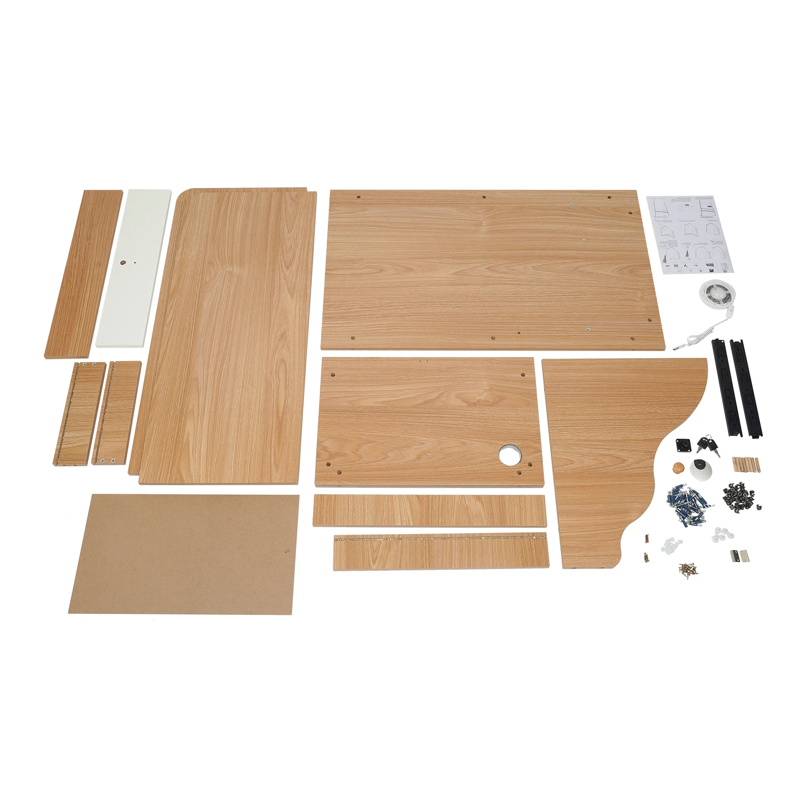 مكتب استقبال مع ضوء LED درج قابل للقفل مكتب الخروج أضواء 4-ألوان للبوتيك/المقهى/متجر البيع بالتجزئة #6