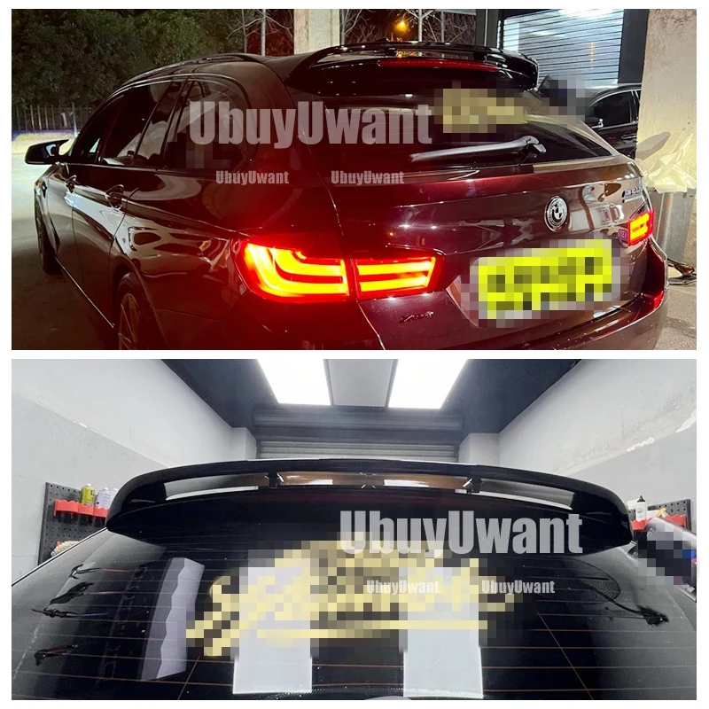Carbon Color For BMW 5 Series F11 2011-2017 Touring Edition Rear Top Tail Wing Spoiler Glossy Black Modification Car Body Kit view 6