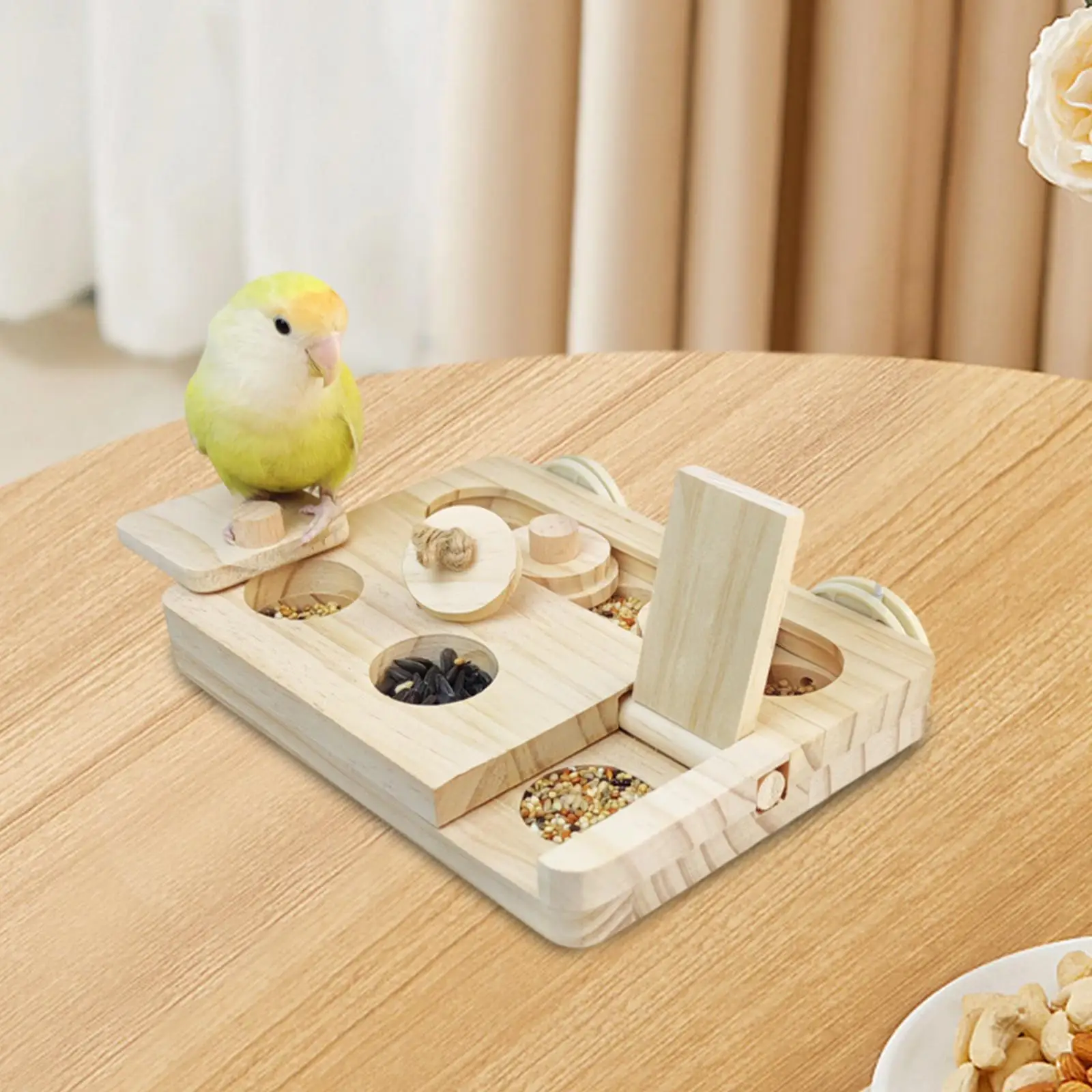 Fotografia 3: Brinquedo de Caça ao Alimento para Pássaros, Jogo de Forrageamento, Brinquedo Mental para Conures e Hamsters