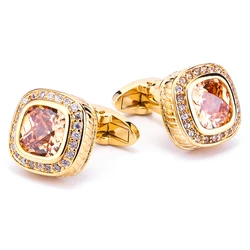KFLK Jewelry shirt cufflinks for mens Gift Brand cuff buttons Crystal cuff link High Quality
