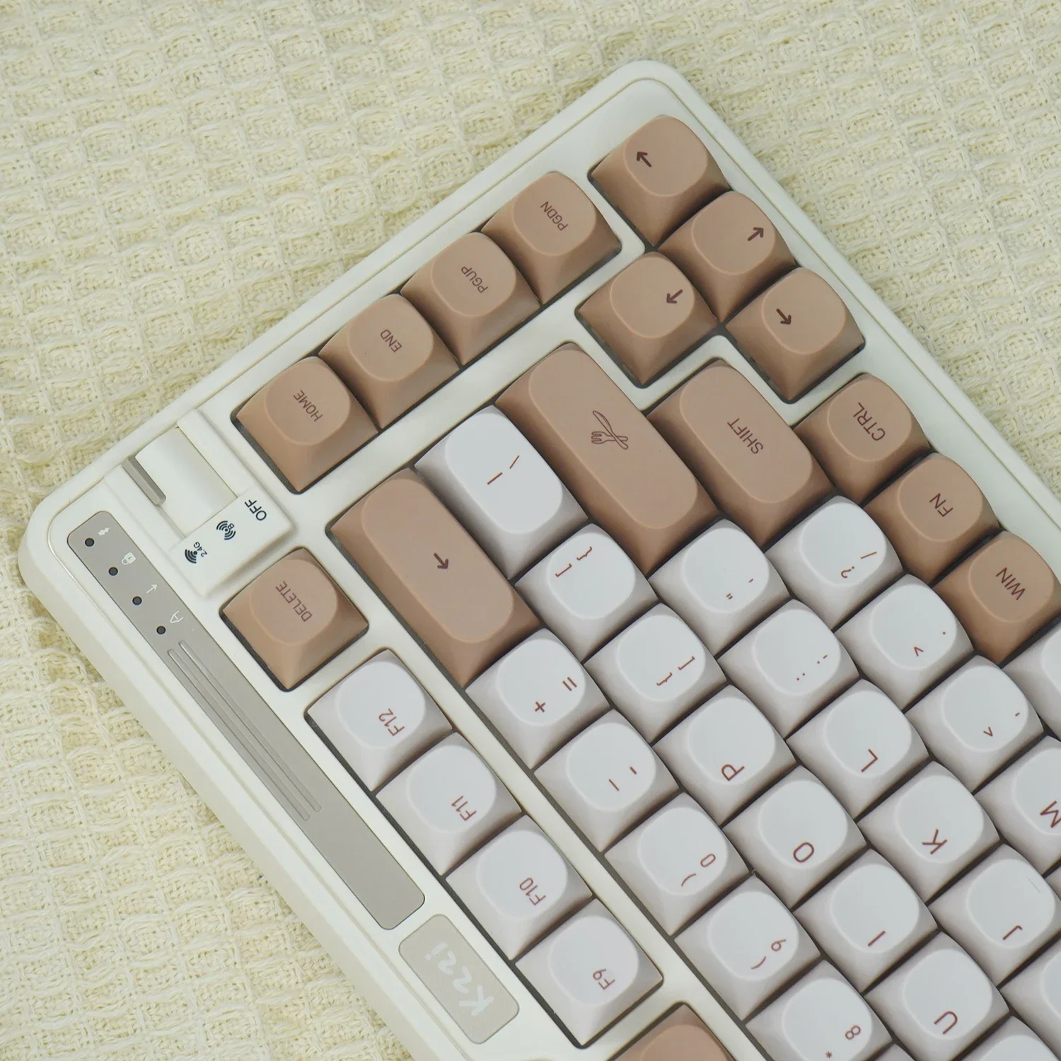 Колпачки для клавиш PBT Tiramisu Alice Layout Dye-Sub, колпачки для клавиш для механической игровой клавиатуры ABM066 MX Switches Wooting