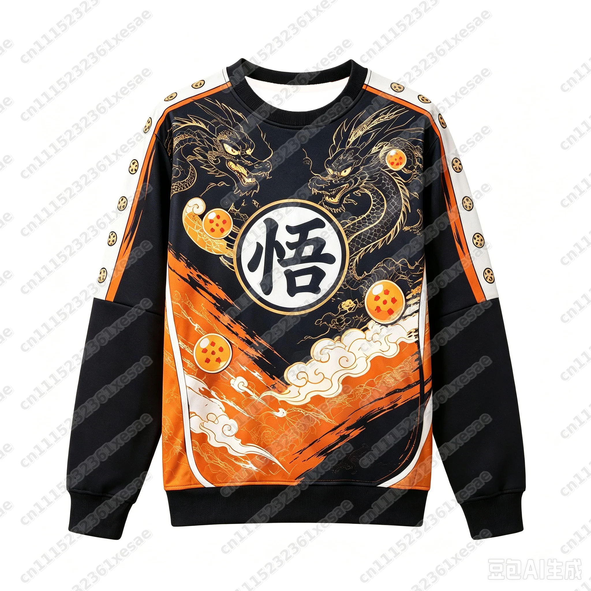 Dragon Ball Super Football Shirt, Anime 3D Printed Long Sleeve Shirt, Breathable Quick Drying Sports Hoodie, Family Style22
