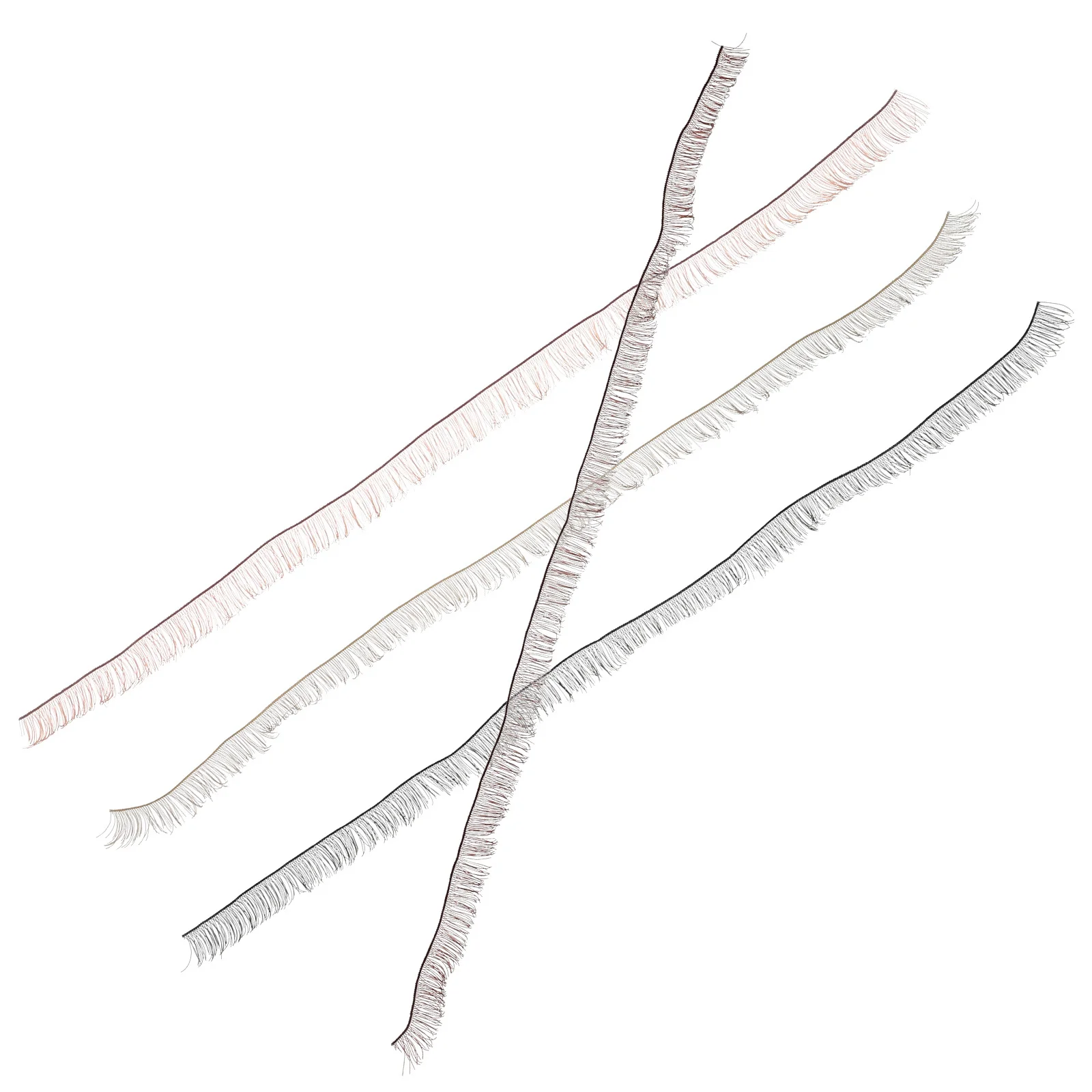 

4pcs False Eyelashes Multiple Colors Realistic Fake Eyelash For Diy Decorative Eyelashes Pack Crafts Accessories