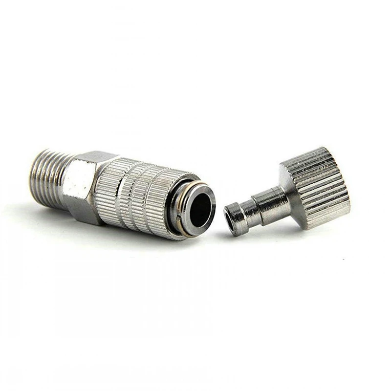 1Set Airbrush Quick Disconnect Coupler Fitting Adapter with 4 Fittings 1/8inch Part Air Horse Airbrush Quick Connector