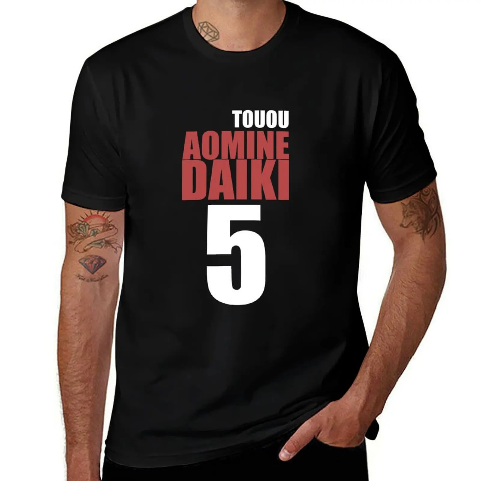

Aomine Daiki T-Shirt t shirt man casual t shirts for man pack cotton T-Shirt