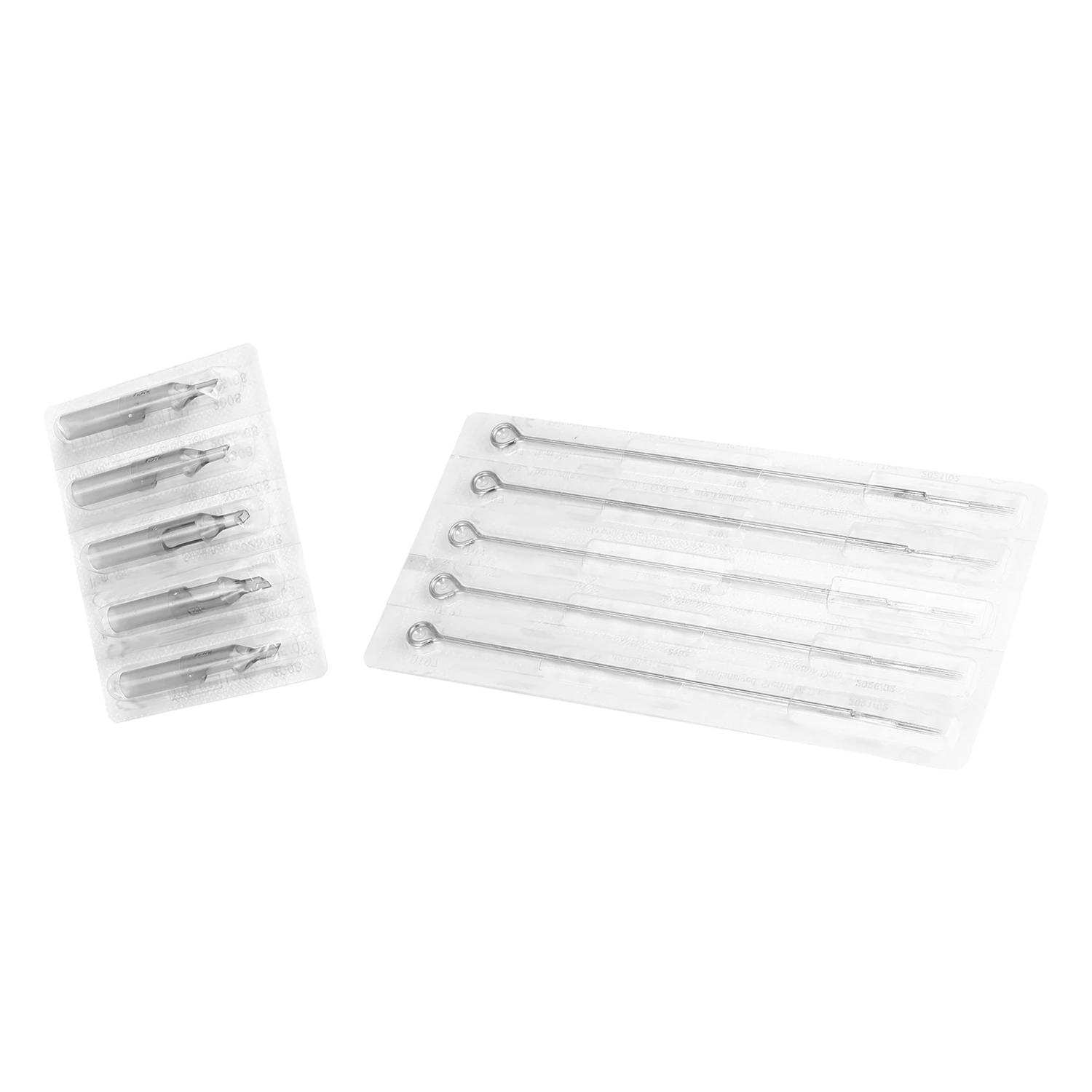 A39m 20 pçs conjunto de agulhas de tatuagem de aço inoxidável com 20 pçs dicas de tatuagem descartáveis conjunto de tubos bocal estéril semi-permanente cinza