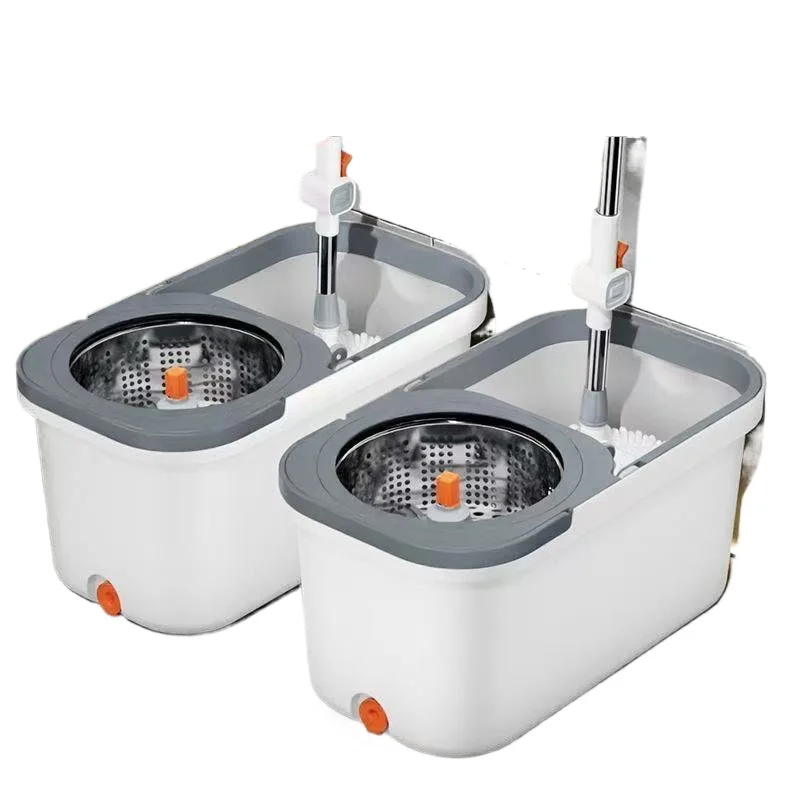 

Rotating Mop with Bucket for Home Use 2025 New Automatic Spin Mop Bucket for Lazy Cleaning Hands-Free Wash-Free One Pass