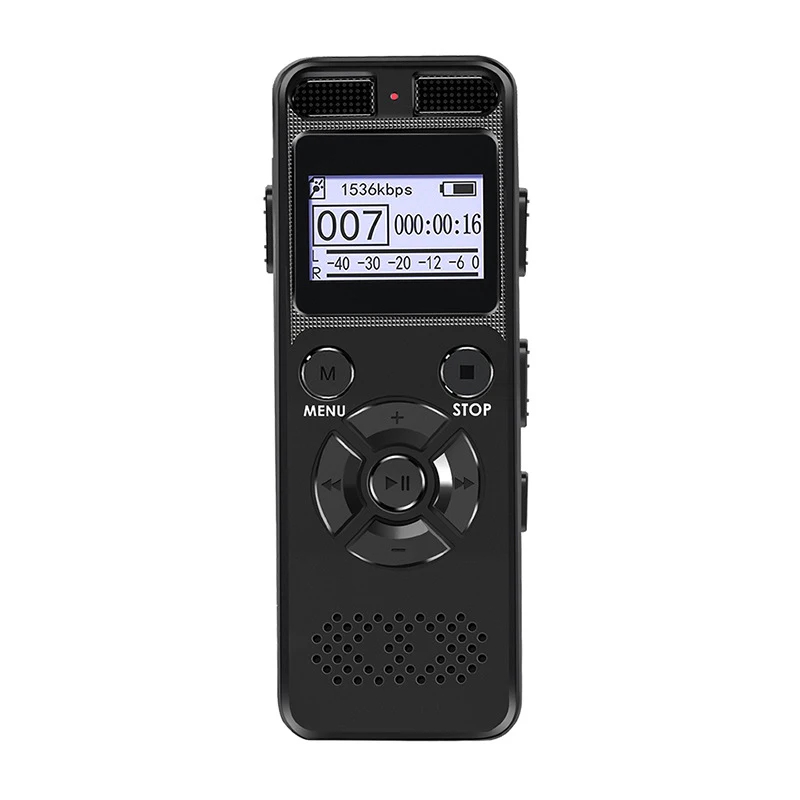 

Digital Voice Recorder with DNR Super Long Time Record 160hours 8GB and TF Card Slot Audio Recorder Digital Voice Recorder