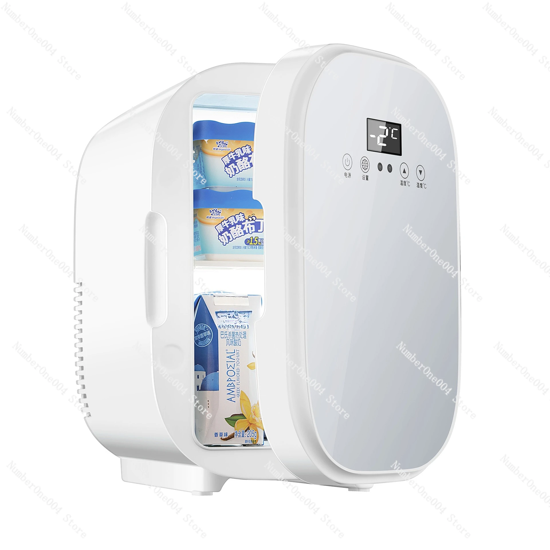 

Автомобильный холодильник 6 литров, двойного назначения (для дома и автомобиля), с функциями нагрева и охлаждения, мини-холодильник для автомобиля, косметический холодильник